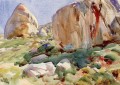Le paysage des grands rochers du Simplon John Singer Sargent
